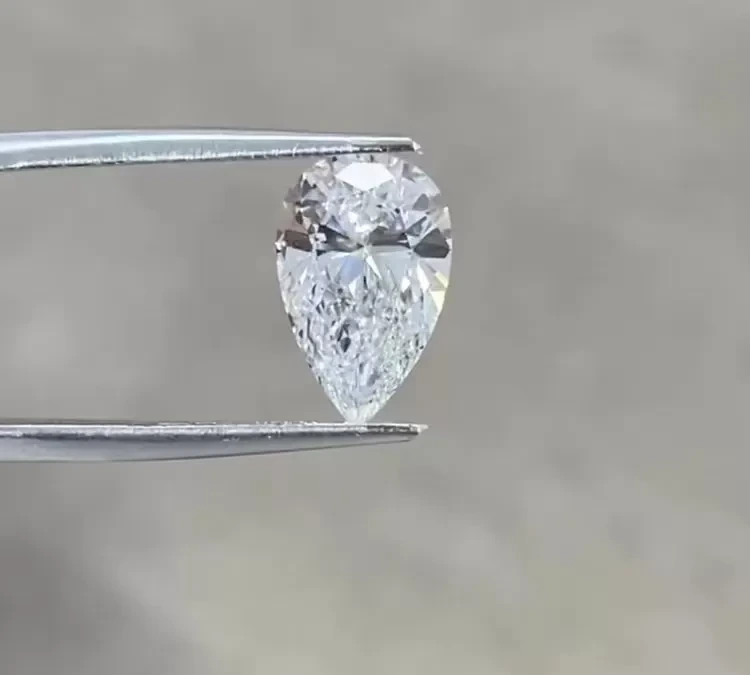 synthetic diamond grit Lab grown diamonds jewelry Pear shape earing necklace ring 1