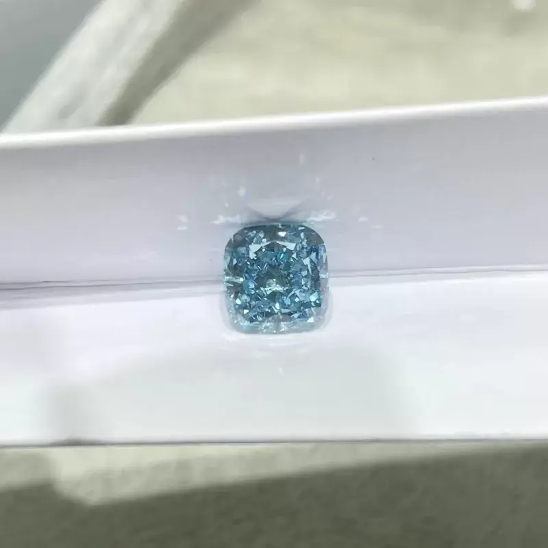 Synthetic Blue Diamond Blue Lab Diamond Wholesale - ZKZ Jewelry 3