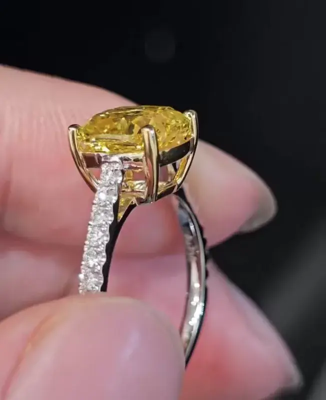 Custom Lab Diamond Ring Cvd Diamond Rings for Sale Suppliers 5