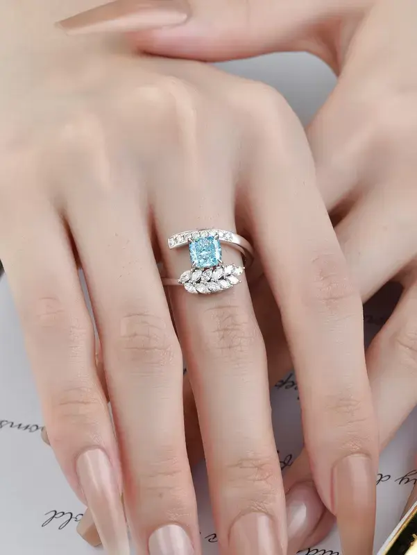 Oval Lab Grown Diamond Ring Lab Diamond Ring Wholesale - ZKZ Jewelry 2