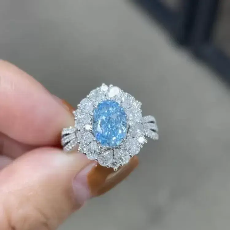 Cheap Lab Diamond Engagement Rings Lab Diamond Ring Wholesale - ZKZ Jewelry-1 2