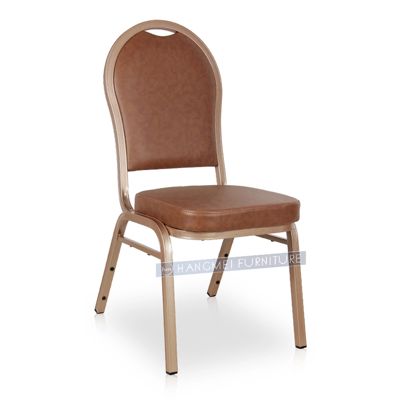 Aluminum Wedding Chair for Restaurant and Banquet With Semi-Round Back 1