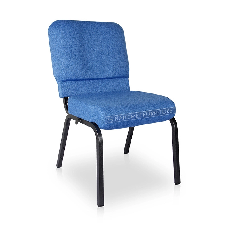 Wholesale China metal stacking new church chair and mold back cushions 1