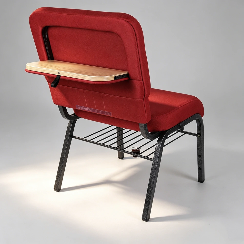 Wholesale Stackable Conference Training Church Chair with Writing Tablet & Bookrack 1
