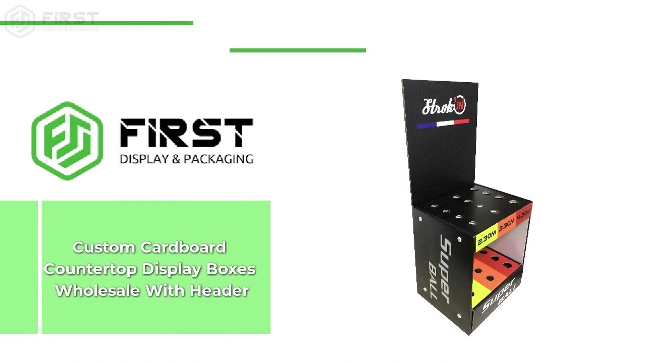 Custom Cardboard Countertop Display Boxes Wholesale With Header 1