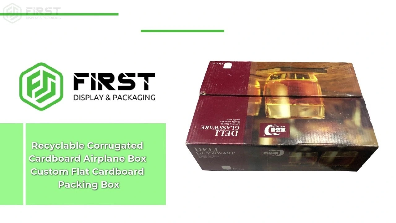 Recyclable Corrugated Cardboard Airplane Box Custom Flat Cardboard Packing Box 1