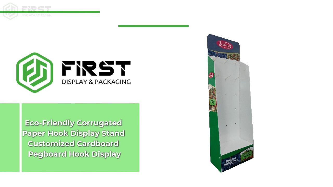 Custom Hook Display -  Eco-Friendly Cardboard Pegboard Display 1