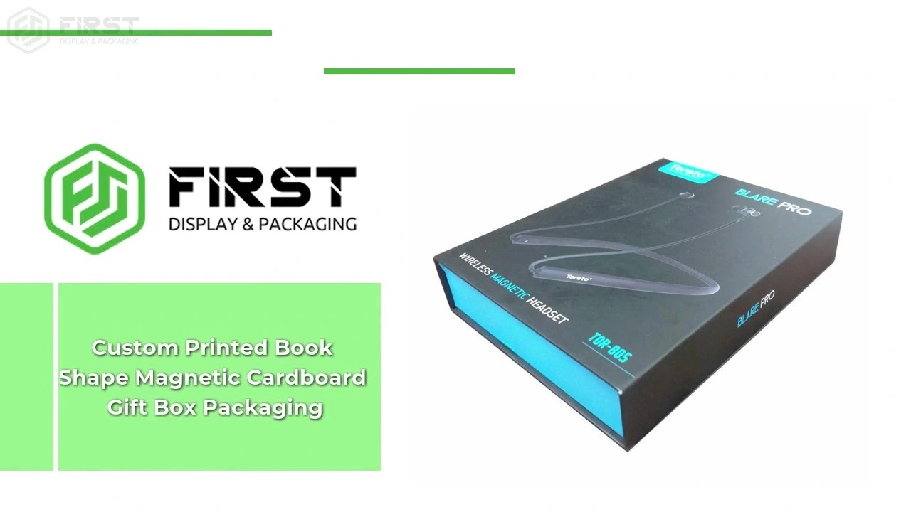 Custom Printed Book Shape Magnetic Cardboard Gift Box Packaging 1