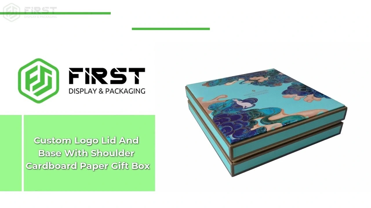 Custom Logo Lid And Base With Shoulder Cardboard Paper Gift Box 1