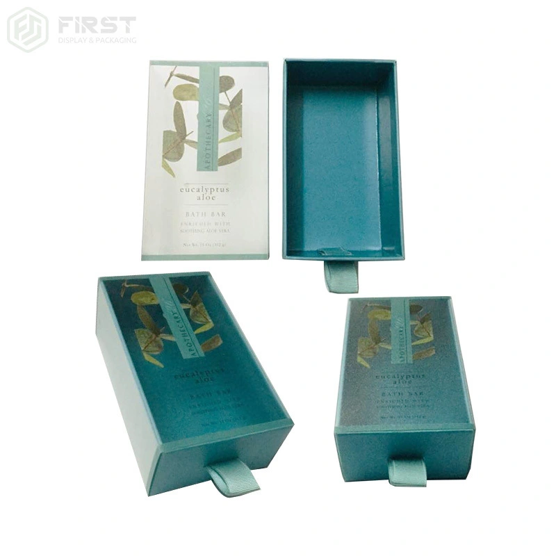 Luxury Rigid Cardboard Drawer Gift Box with Ribbon Pull | Premium Packaging for Cosmetics & Gifts 1