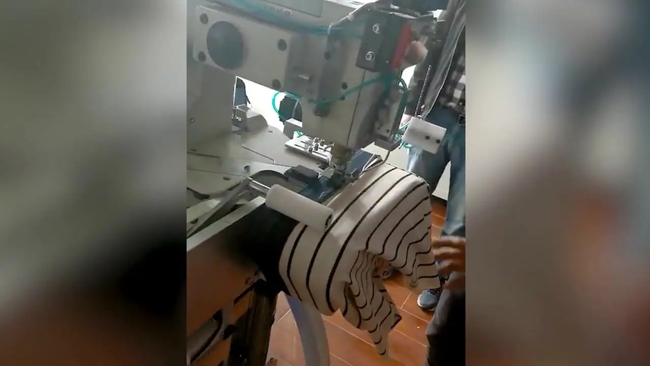 Underpants elastic waistband attached machine QK-378 1