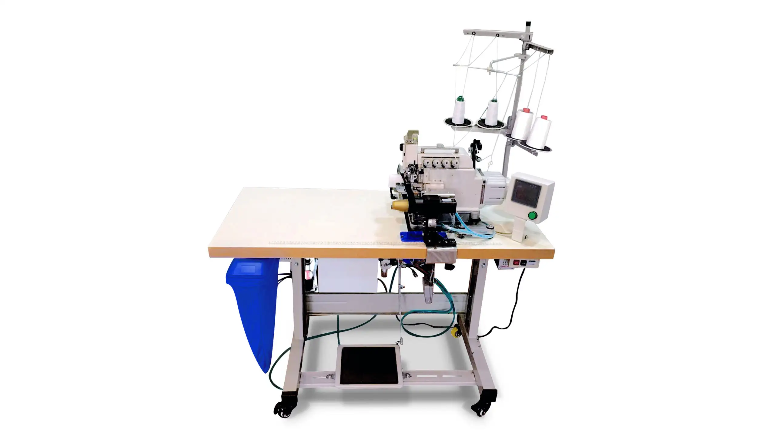 Automatic Round Collar Sewing Machine  Model   QK-343-7 1