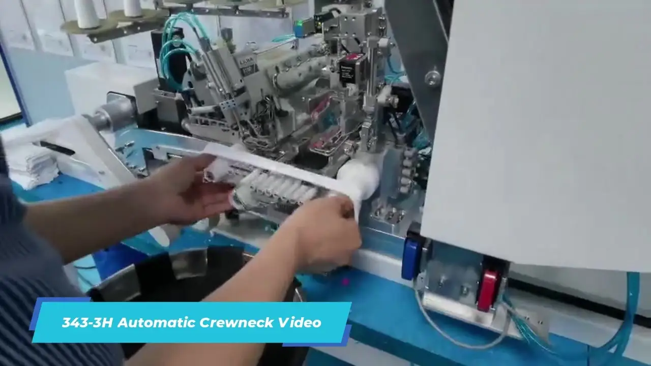 Автоматическая кругловоротничковая машина QK-343-3H 1