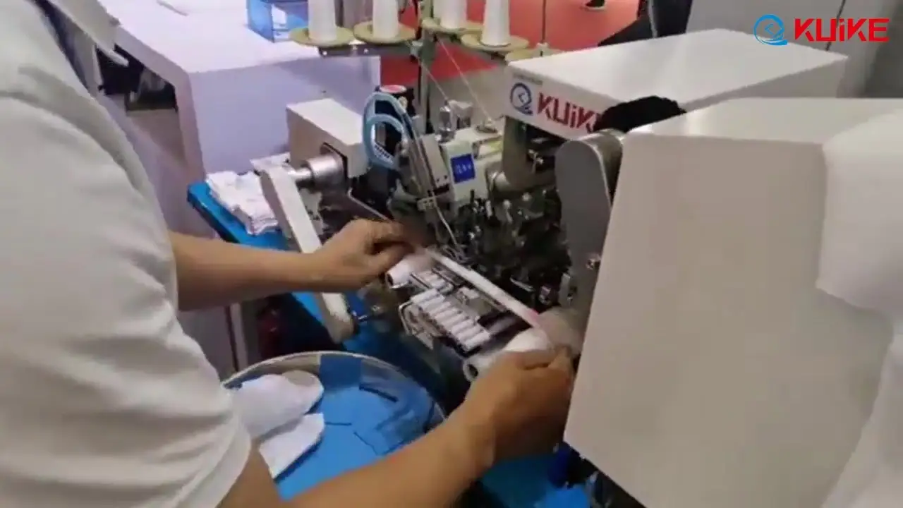 Automatic round collar stitching Machine QK-343-3  supplier 1