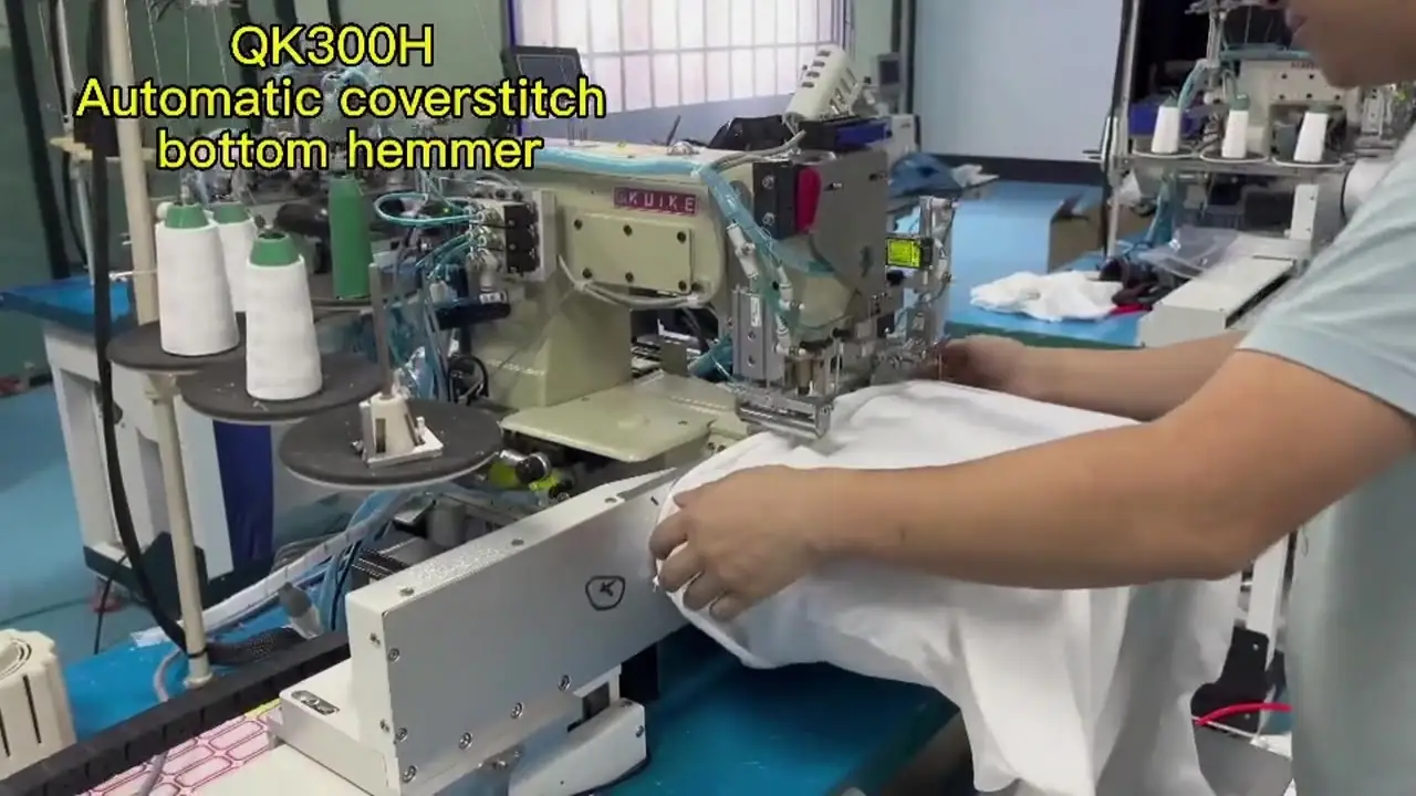 Новая автоматическая оверлочная швейная машина с нижним краем 300H 1