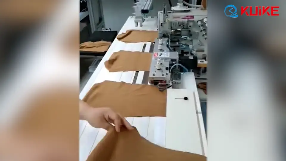 Dobladilladora automática de dos agujas para mangas y pantalones modelo QK-347 1