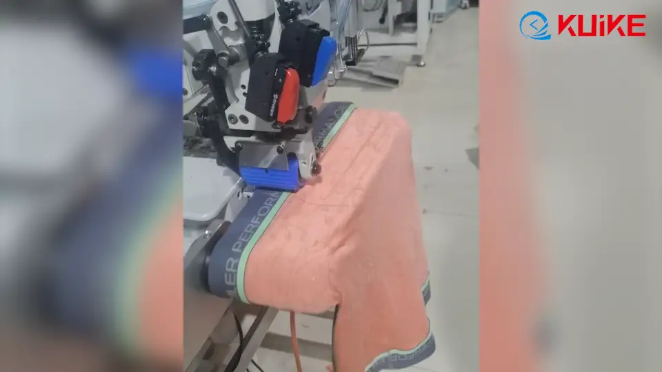 Machine à attacher des ceintures élastiques pour sous-vêtements Modèle QK-376 1