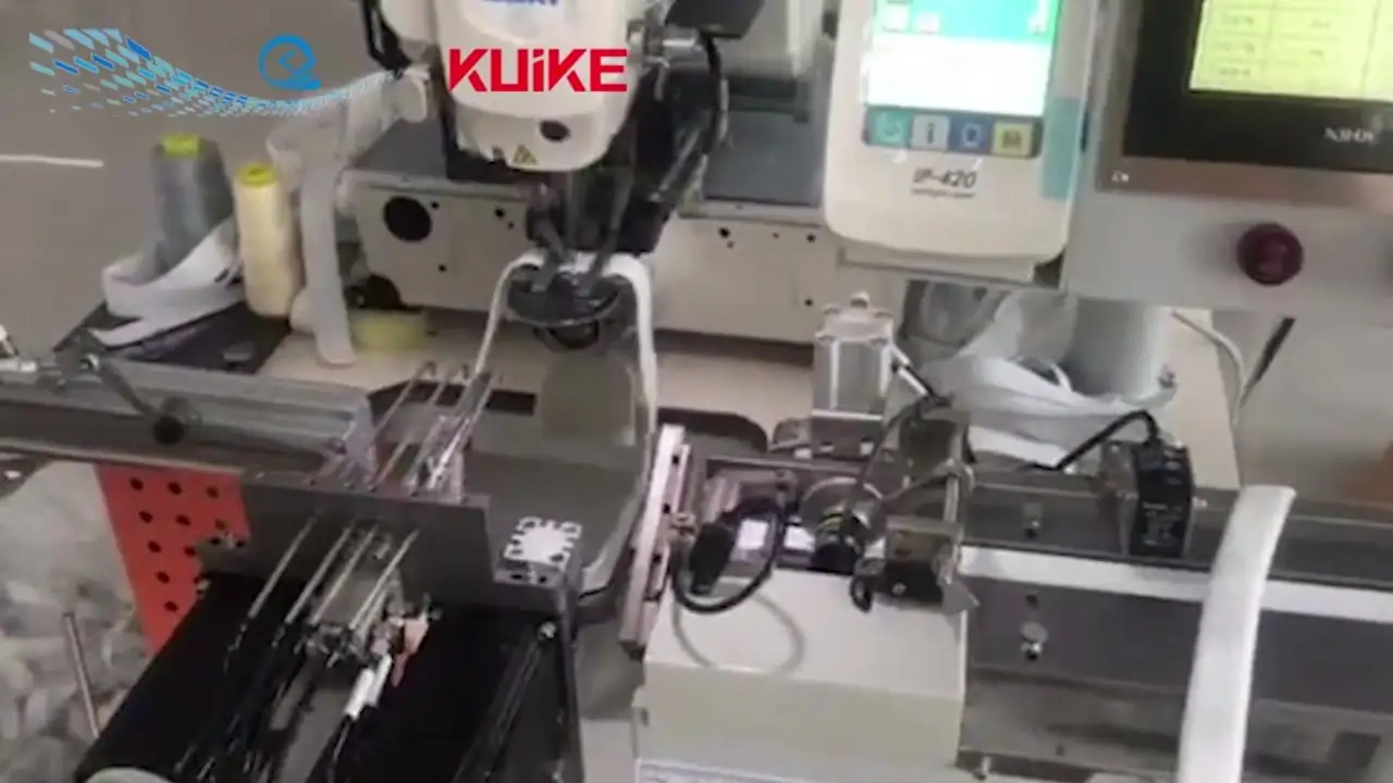 Machine automatique de fixation de bandes élastiques 1