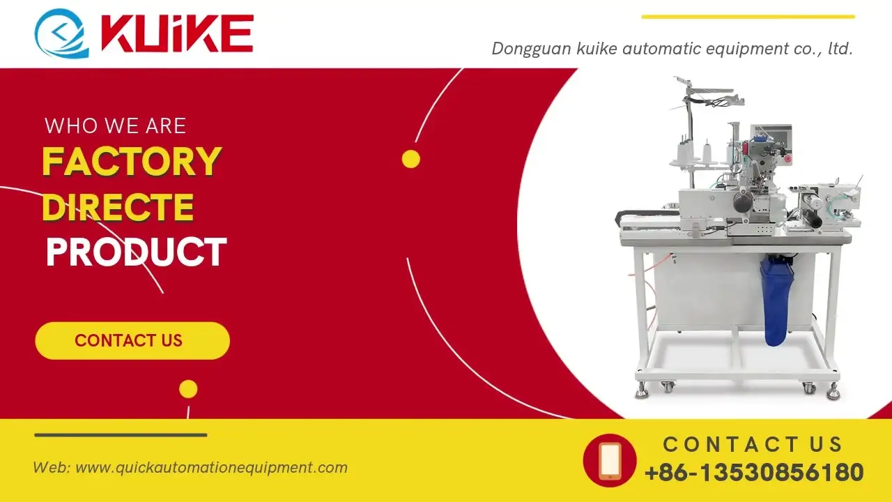 Machine à attacher les ceintures élastiques des sous-vêtements Modèle QK-375 1