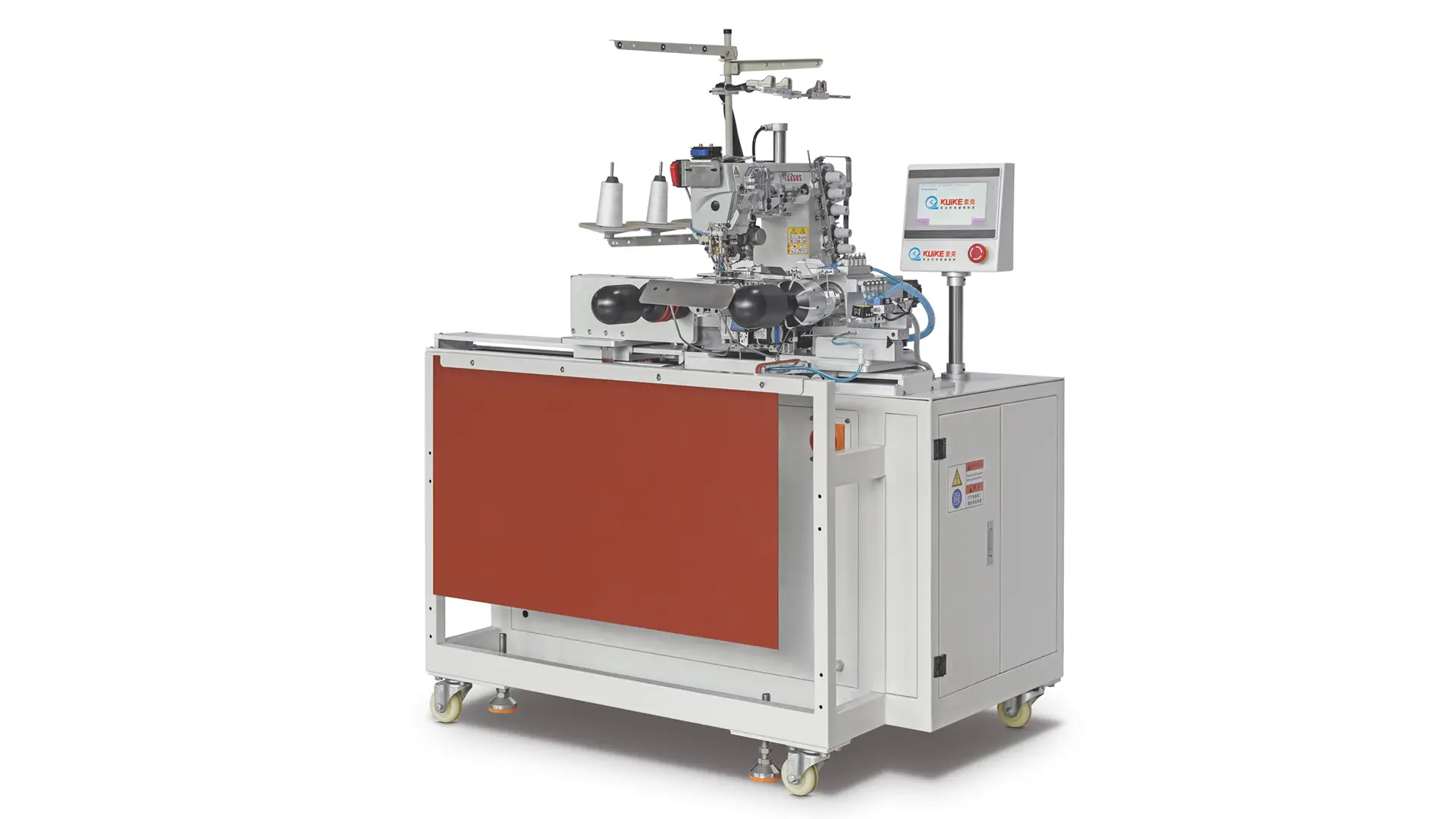 Автоматическая плоскошовная машина для нижнего подрубания, модель QK-300-4 1