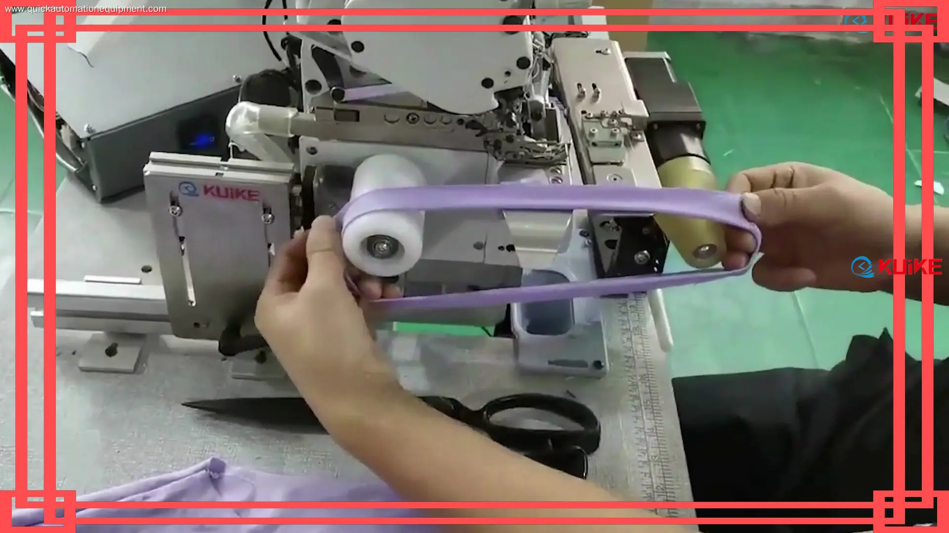 Machine automatique de fixation de cols ronds sur mesure, fabricant en gros | KUIKE 1