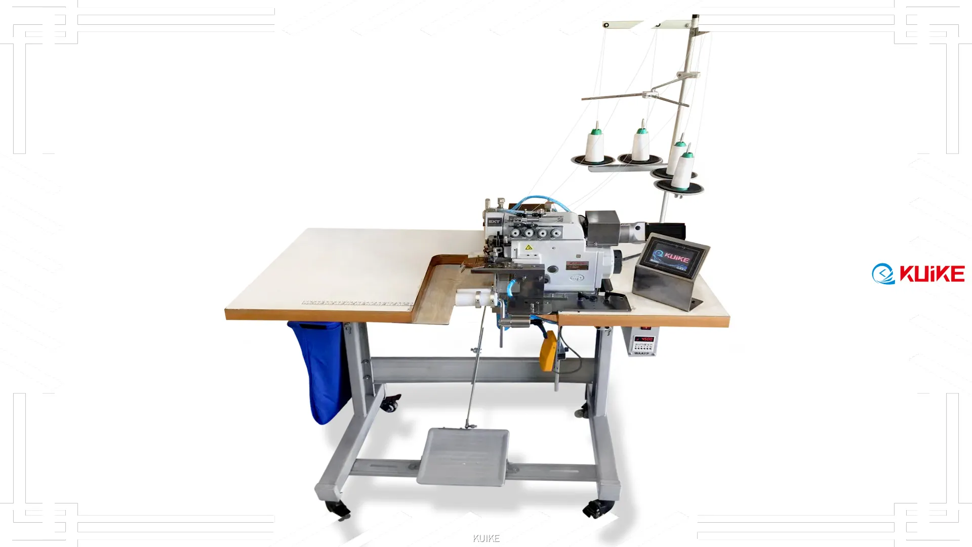 KUIKE | Machine automatique de pose de cols ronds sur mesure à vendre 1