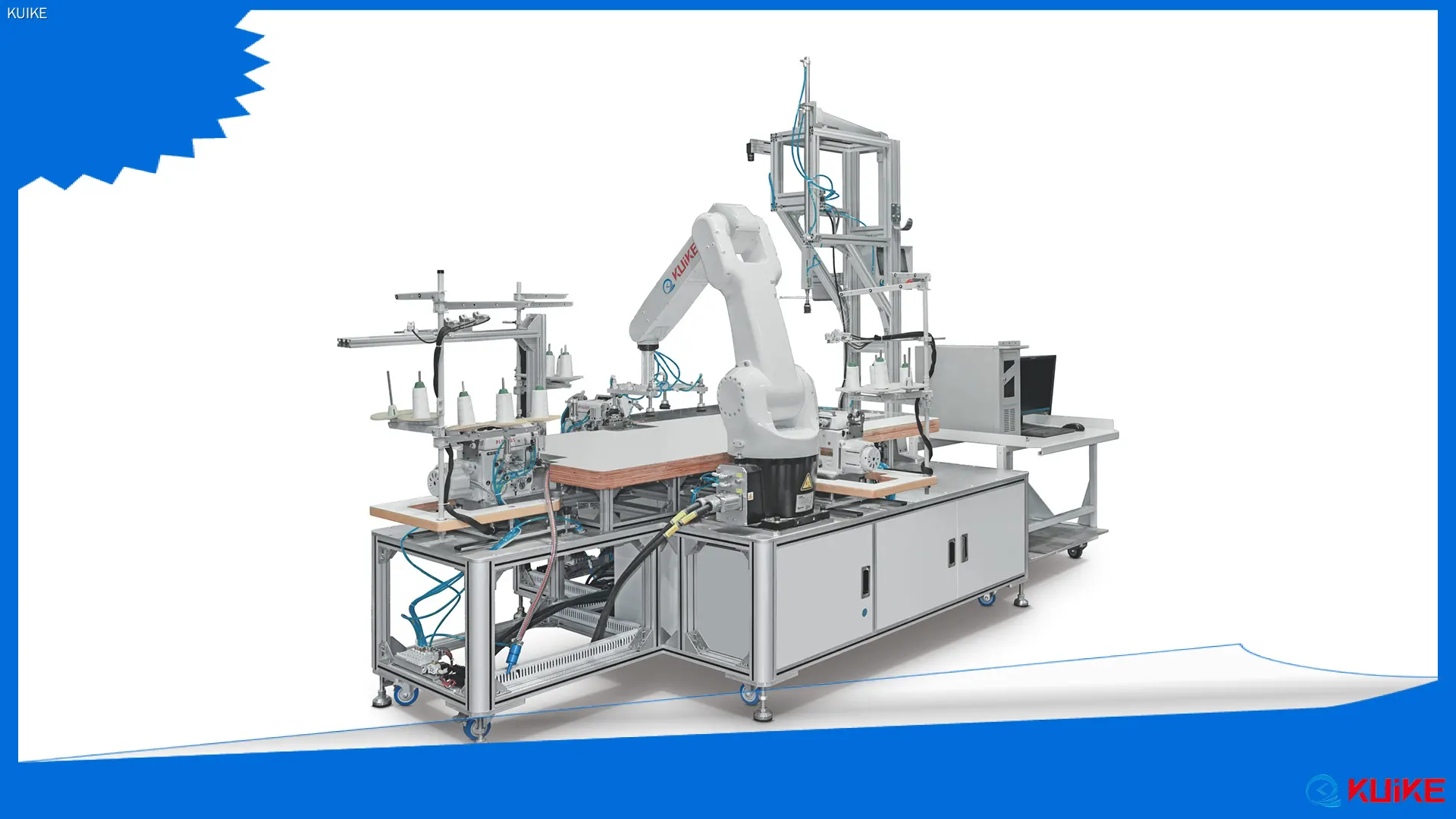 KUIKE | Custom made Automatic Double shoulder side seam hemmer factory 1