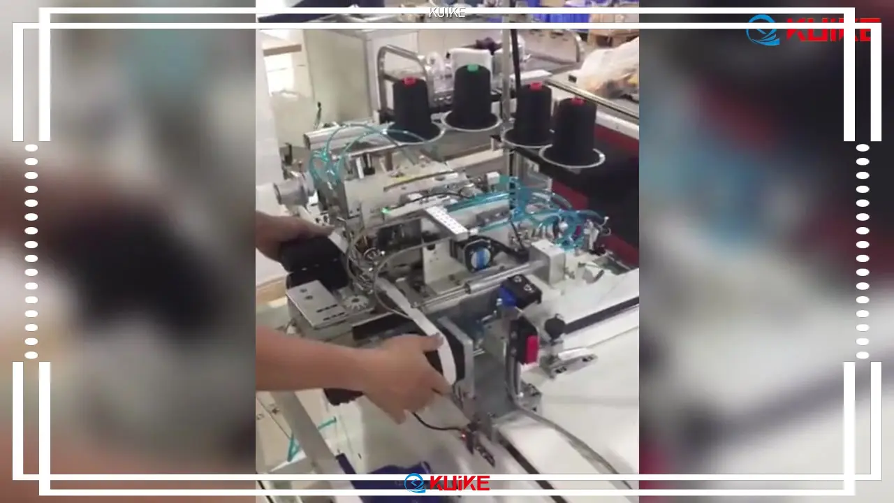 Machine de fixation de bandes de tricot côtelées à prix réduit | KUIKE 1