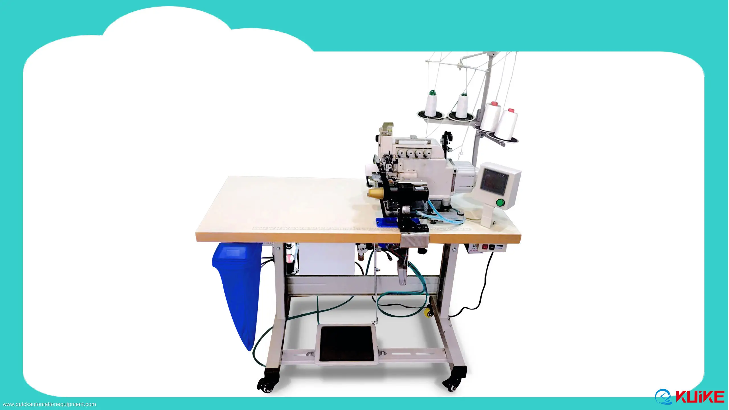 Machine professionnelle de fixation automatique de cols ronds, vente en gros | KUIKE 1