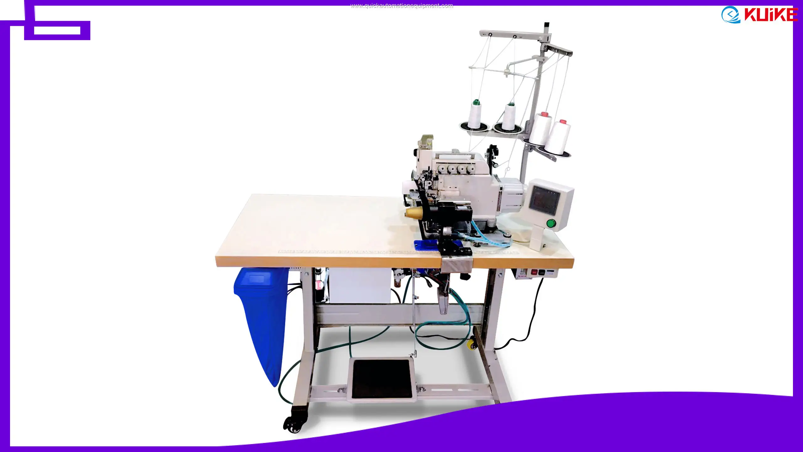 Machine automatique de pose de cols ronds sur mesure | KUIKE 1