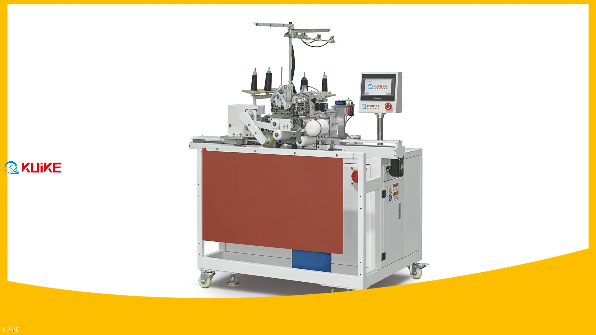 KUIKE | Machine de fixation de bandes de tricot côtelées en vrac à vendre 1