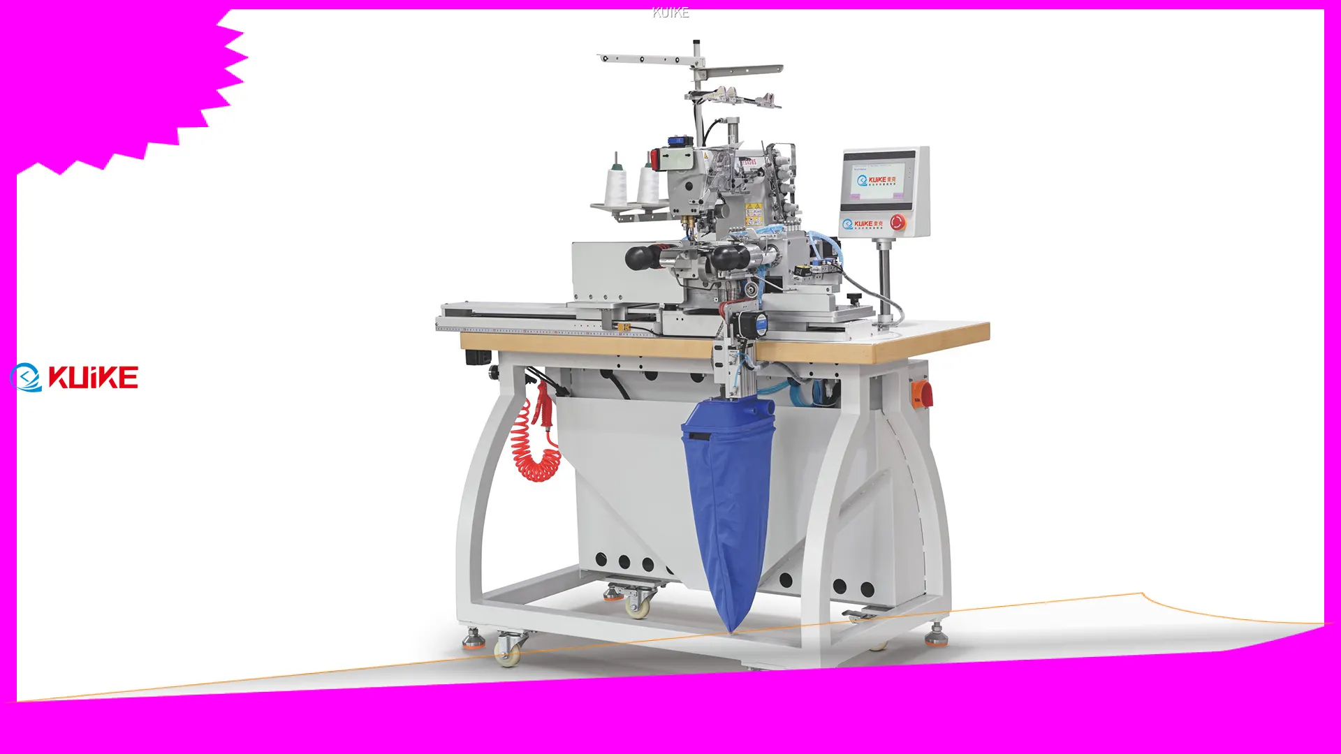 KUIKE | Machine à ourler les fonds plats automatique en vrac, vente en gros 1