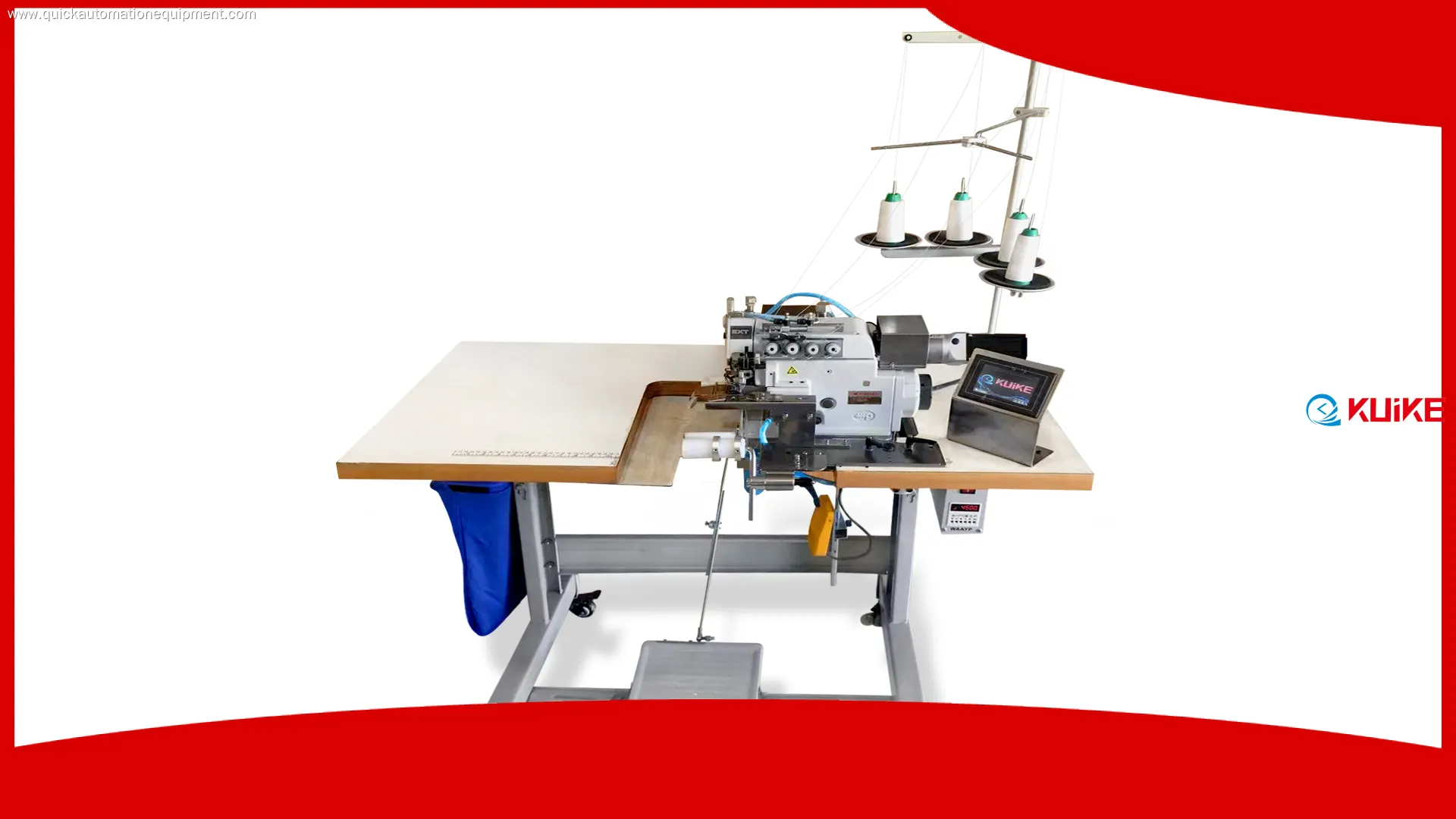 Custom made Automatic round collar attaching machine wholesale | KUIKE 1