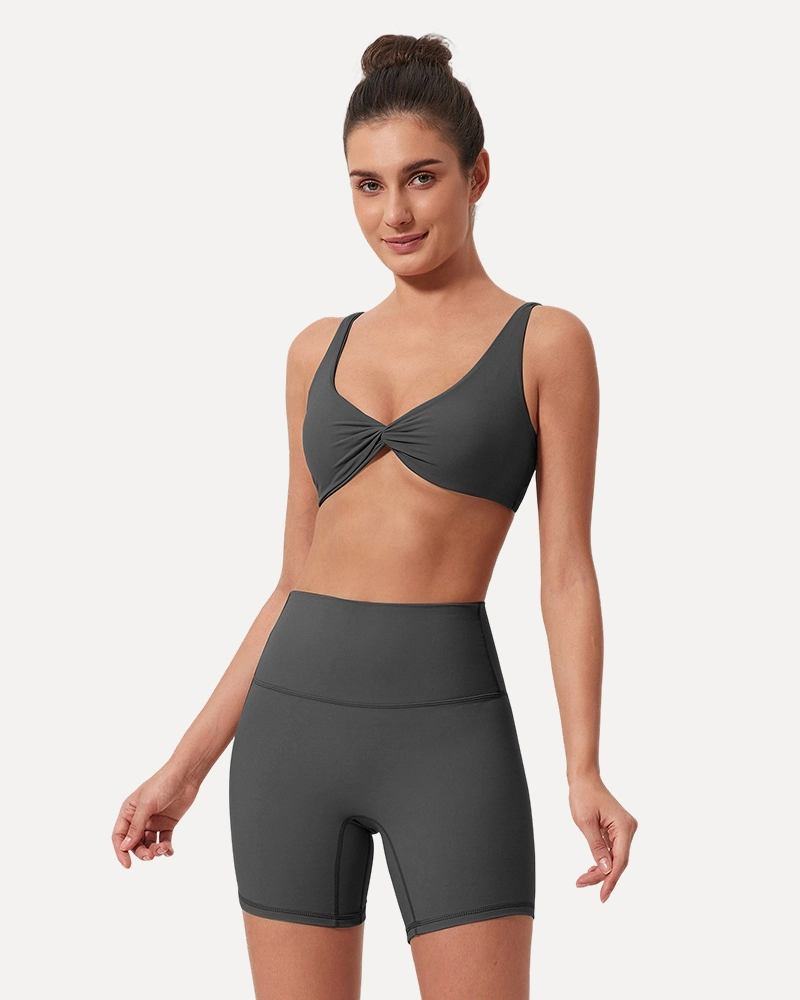 Women's Yoga Bras Shorts Suits Fitness Activewear Clothing Custom OEM TZ828-DK7015 1