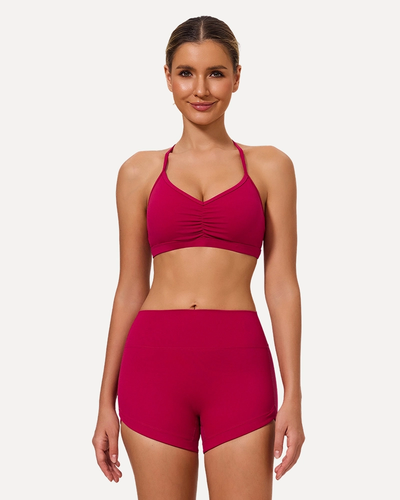 Nylon Spandex Sportswear Set Gym Fitness Apparel High Quality OEM XTTZ07 1