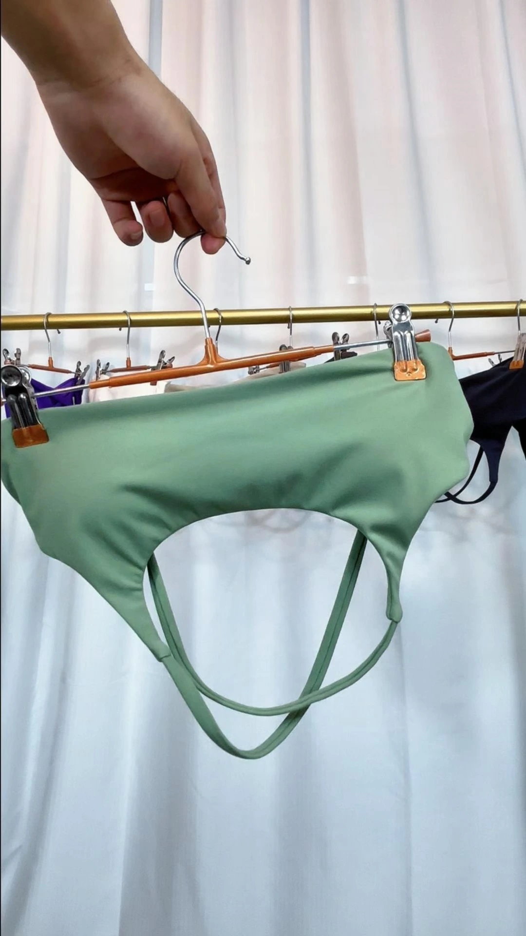 Women's Supportive Sports Bras Casual Wear Sexy Backless Halterneck Customization Hearuisavy XTNY7015 1