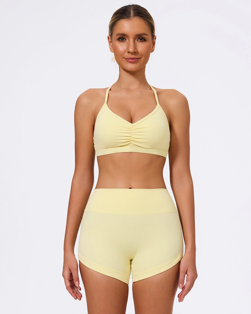 Customisable Sports Matching Set Women's Cycling And Running Quick Drying Breathable Set XTTZ07 1