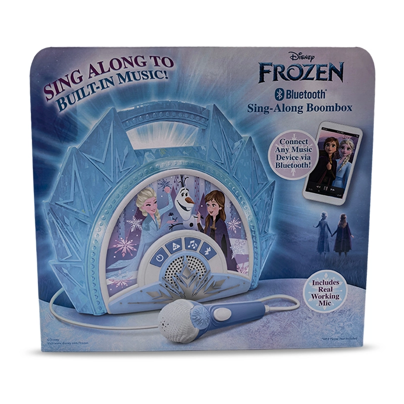Paper Box Packaging Frozen Toy Bluetooth Sing Along Boombox 1