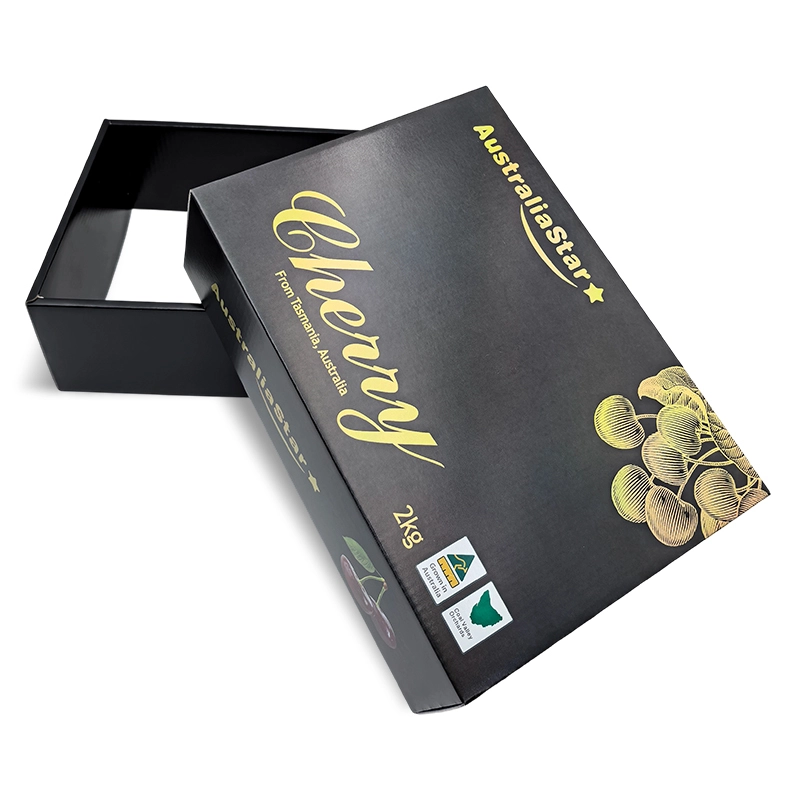 Corrugated Mailer Paper Box Package for 2kg Cherry Fruit 1