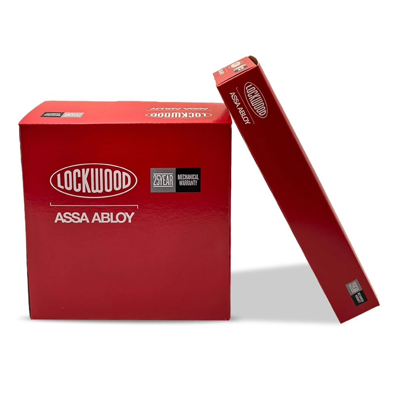 Red Sturdy Folding Paper Box Pack for Swing Door Lock Latch 1