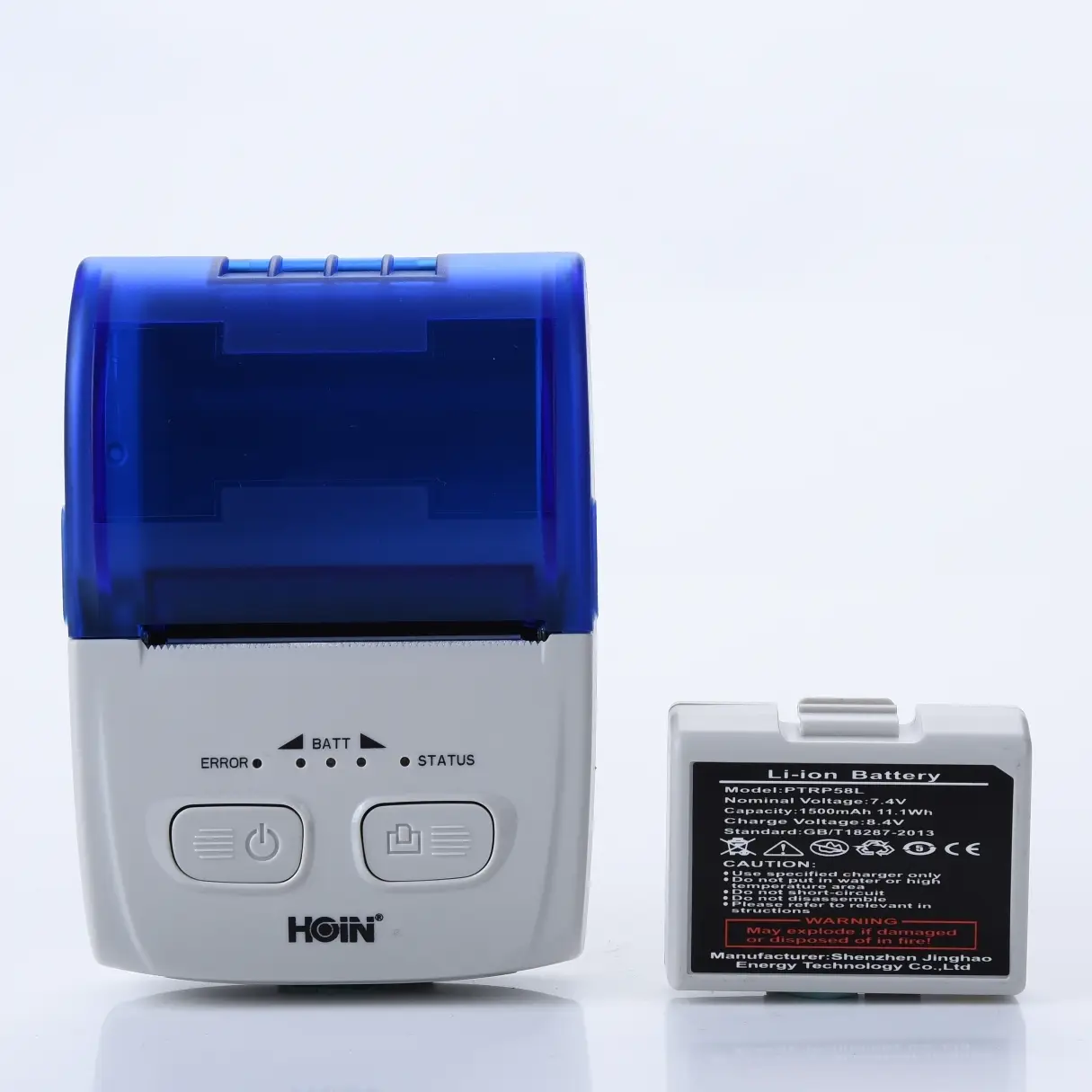 HOIN HOP-H200 Portable Thermal Printer mini USB+BT Thermal Receipt portable Thermal 58mm wireless 1