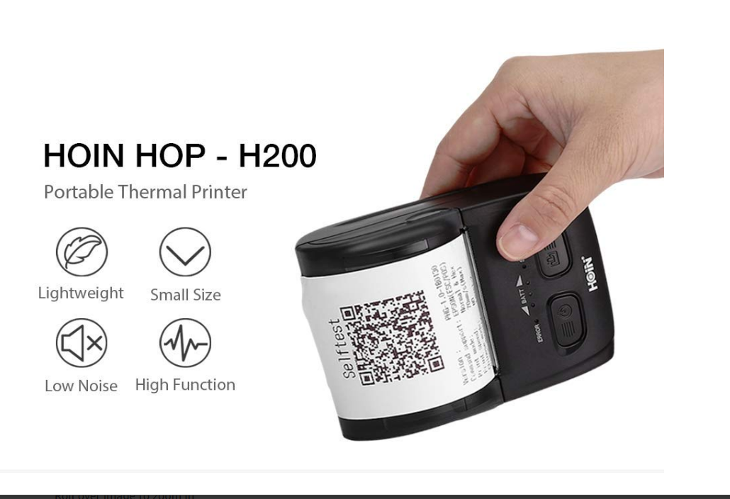 BIS certified USB Blue toot Mini 58mm POS Thermal Receipt printer with Roll Paper and CD manual