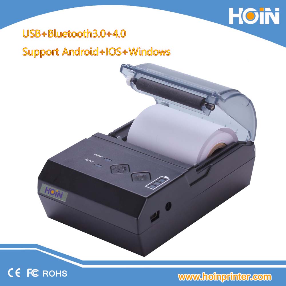 ৫৮ মিমি মিনি পিওএস থার্মাল পোর্টেবল অ্যান্ড্রয়েড মোবাইল রসিদ ইউএসবি বিটি হ্যান্ডহেল্ড প্রিন্টার বিনামূল্যে অ্যাপ ২০০০ এমএএইচ ব্যাটারি সহ