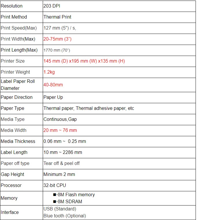 হোইন উচ্চ মানের বারকোড স্টিকার মিনি থার্মাল লেবেল প্রিন্টার ডেস্কটপ রসিদ থার্মাল স্টিকার মোবাইল লেবেল প্রিন্টার
