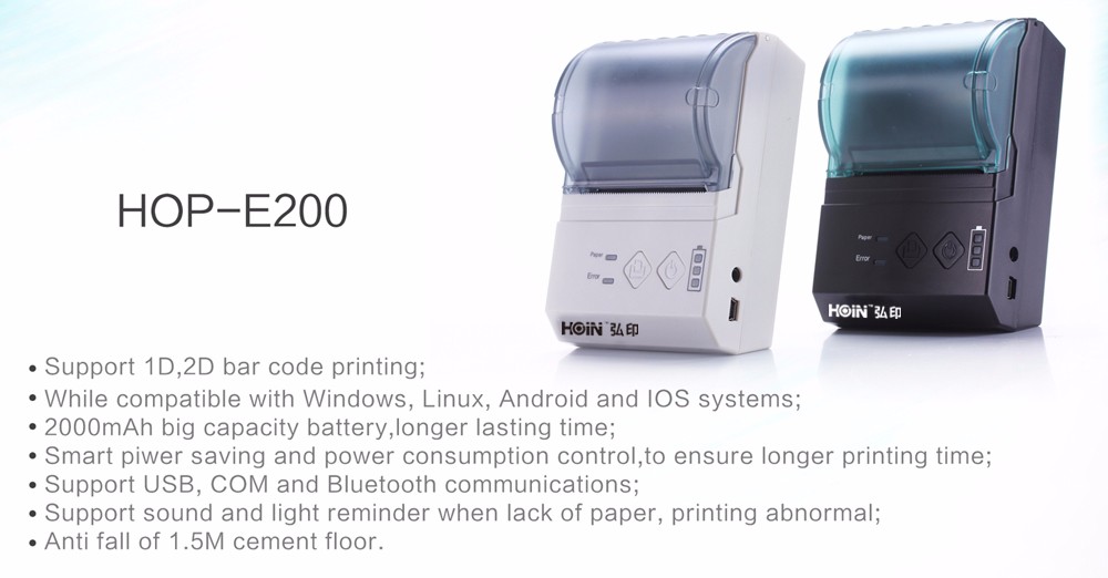 ESC/POS কমান্ড ৫৮ মিমি USB+WIFI রসিদ প্রিন্টার, কাগজের অভাব, সনাক্তকরণ আলো সেন্সর সহ