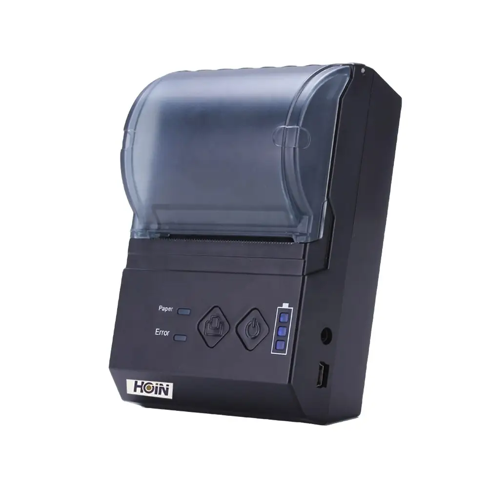 Impresora térmica portátil HOIN HOP-E200 de fábrica Impresora térmica económica de 58 mm mini móvil USB BT 1