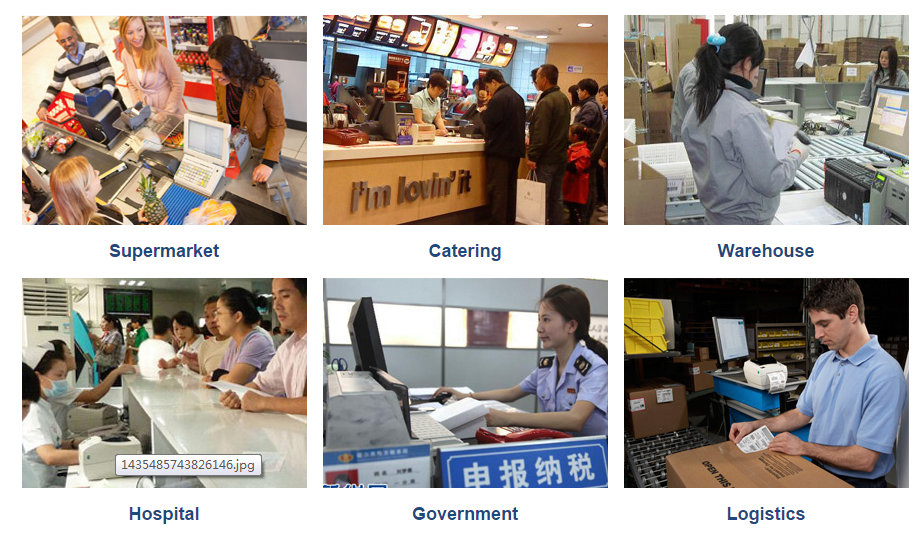 HOIN - নতুন পণ্য অটো কাটার দ্রুত গতি 80 মিমি তাপীয় রসিদ প্রিন্টার মেশিন 80 মিমি POS সিস্টেম প্রিন্টার 16