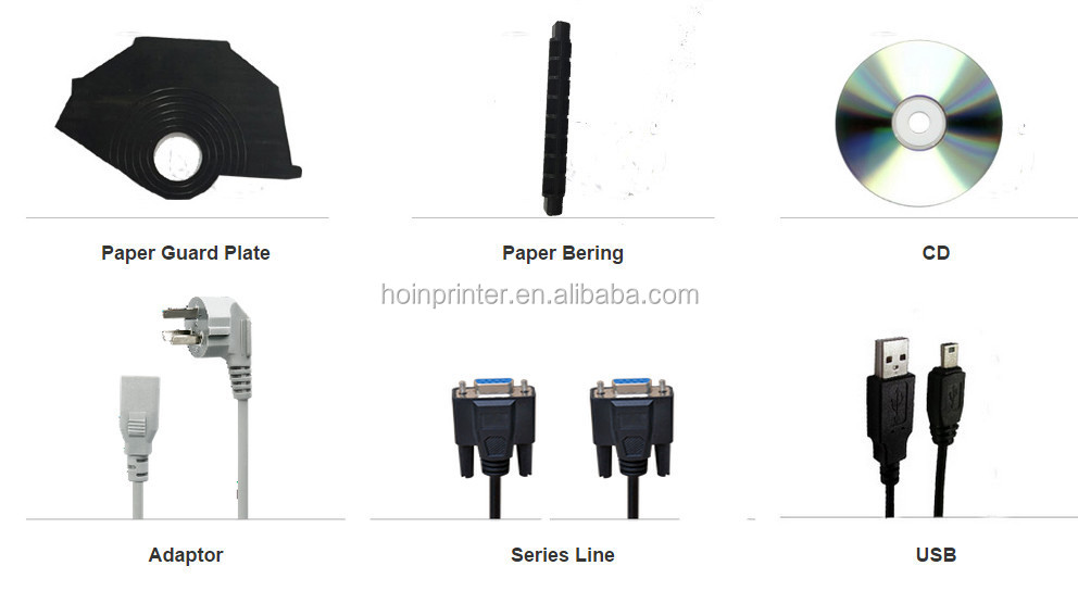 HOIN - 80mm Thermal Printer Auto Cut With USB BT WIFI 300MM/S 80mm POS system printer 15