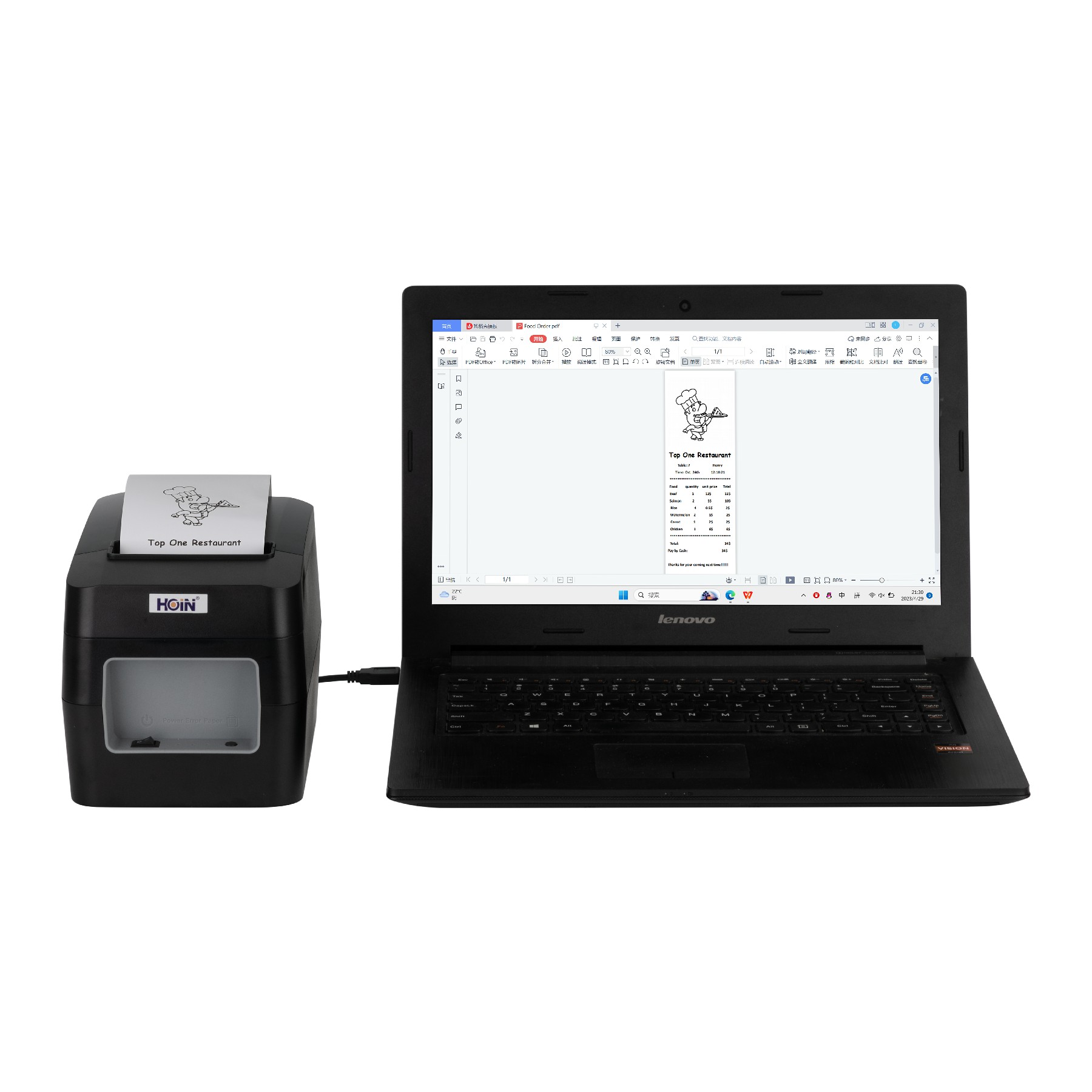 অ্যান্টি-ড্রপ হেভি ডিউটি থার্মাল রসিদ প্রিন্টার HOP-E803 2