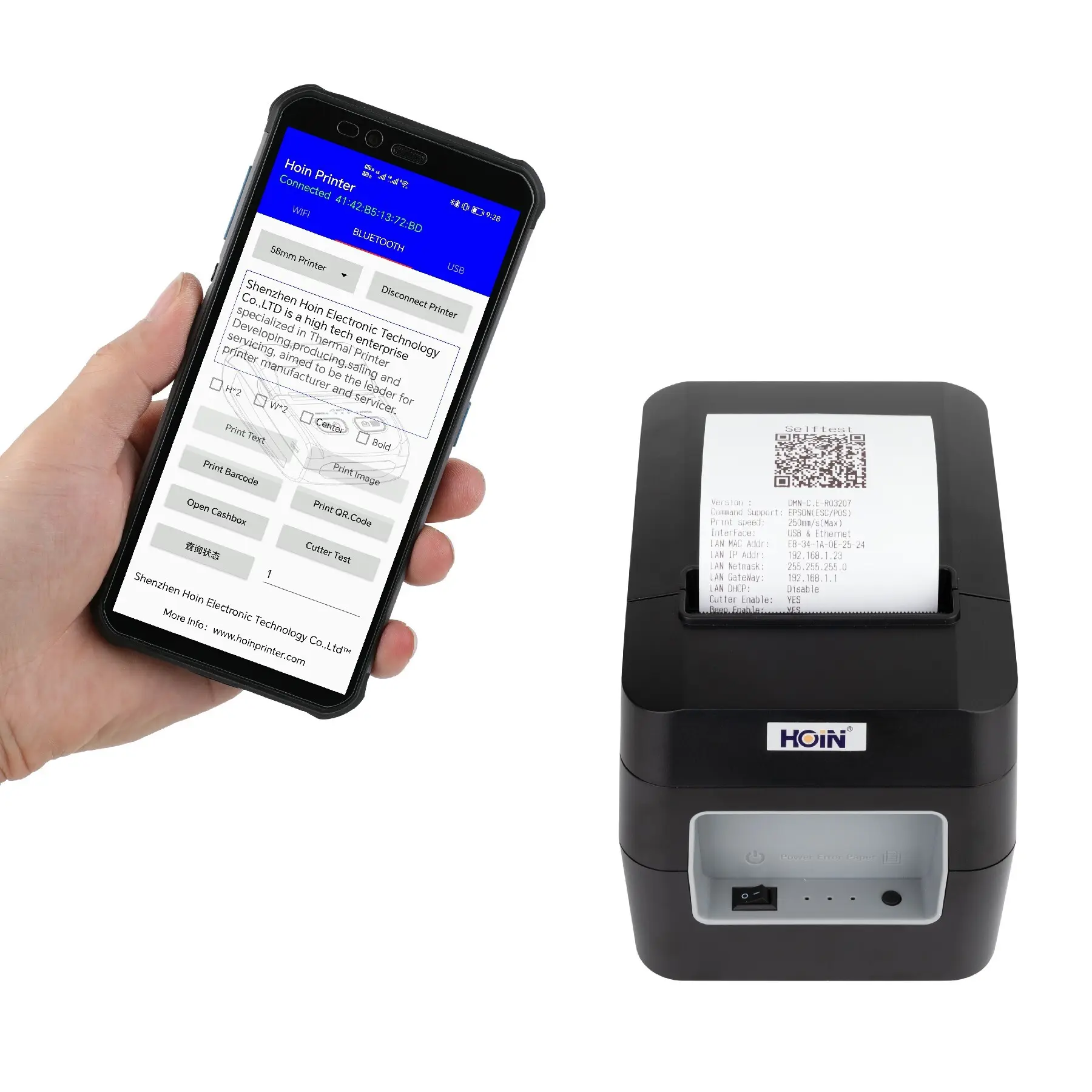 Custom cheap receipt printer Factory Manufacturer | HOIN 4